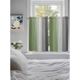 thumbnail image 4 of Tier Curtains 45 Inches Long, Sage Green Gray Ombre Window Treatment Curtain Drapes, Vintage Country Wooden Window Half Privacy Curtains for Bedroom Bathroom, 42"x45", 2 Panels, 4 of 7
