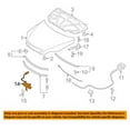 thumbnail image 3 of For 04-09 Mazda3 2.0L/2.3L Front Hood Latch Lock Bracket MA1234106 BN8P56620B, 3 of 5