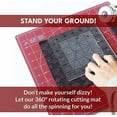 thumbnail image 2 of 360 Degree Rotating Self Healing Cutting Mat for Crafts, Sewing, and Quilting – 12x12 cutting matts for sewing Lockable Non-Slip Base and Accurate Grid and Bias Lines for Precise Cuts, 2 of 7
