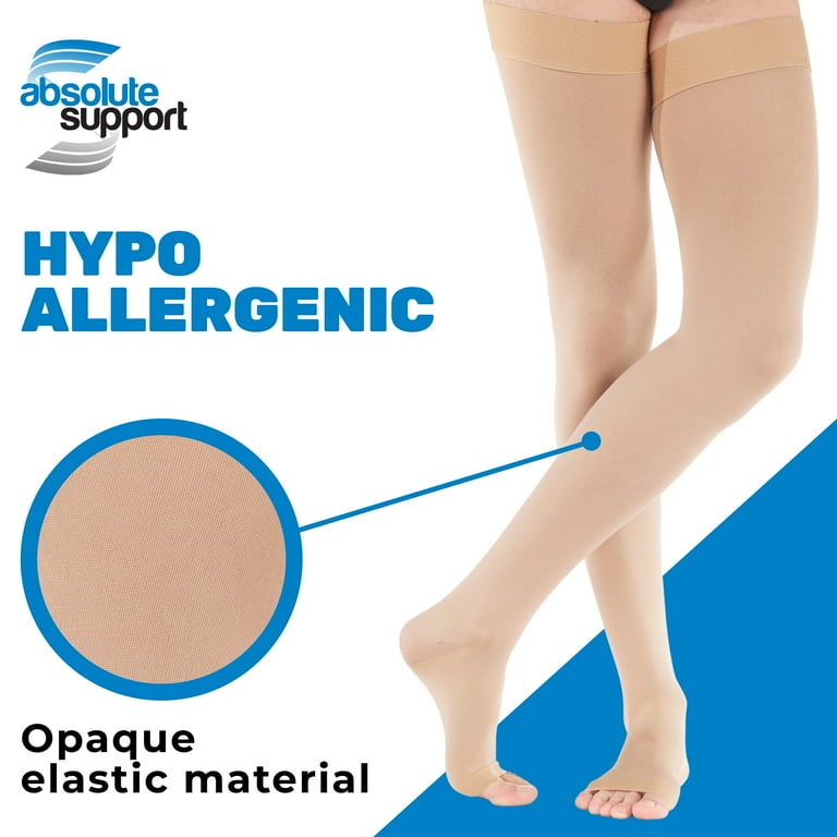 Compression thigh high store plus size