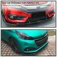 thumbnail image 3 of Spec-D Tuning Universal Gloss Black Front Bumper Lip Spoiler Splitter Body Kit 3PC, 3 of 7