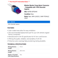 thumbnail image 2 of Window Washer Pump Motor Connector - Compatible with 1990 Chevy Caprice, 2 of 2
