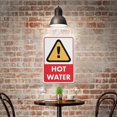 thumbnail image 5 of Caution Hot Water Red Sign For House 12"" X 8"" Yard Sign, Premium Aluminum, Sun-Proof, Rust-Free, 5 of 6