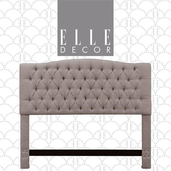 Elle Decor Celeste Queen Size Headboard Brown Weave