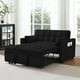 thumbnail image 1 of Bossa Sofácama Reclinable Convertible 3 Posiciones Capitonado Sofá de 2 plazas Anders Negro, 1 of 13