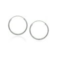 thumbnail image 2 of Sterling Silver 1.2mm Set of Two Endless Hoop Earrings, 10mm, 2 of 2
