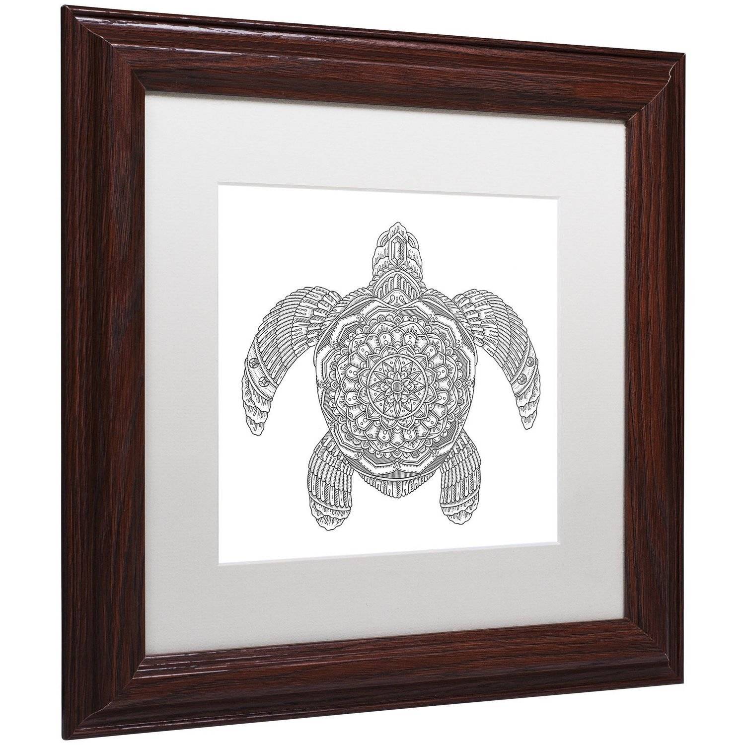 Trademark Fine Art "Spirit Animals 5" Canvas Art by Filippo Cardu, White Matte, Wood Frame