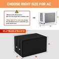 thumbnail image 2 of Air Conditioner Covers for Outside, 25.5"Wx20.5"Dx18"H Window Air Conditioner Cover & 3 Layers Insulation Design, Waterproof Snowproof AC Cover for Outside Window Units Winter Protection, 2 of 7