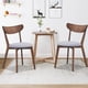 thumbnail image 4 of Set de 2 Sillas de Comedor Costway Asiento Acolchado Madera Goma Estilo Medieval Nuez 46 x 53 x 81 cm, 4 of 10
