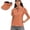250th Anniversary American Flag, variant on Orange Polka Dots Women's Golf Shirt and Sun Visor Hat Set Short Sleeve Collared Shirt Tank Shirt Moisture Wicking Fabric Adjustable UV Protection Sun Visor for Golf Tennis