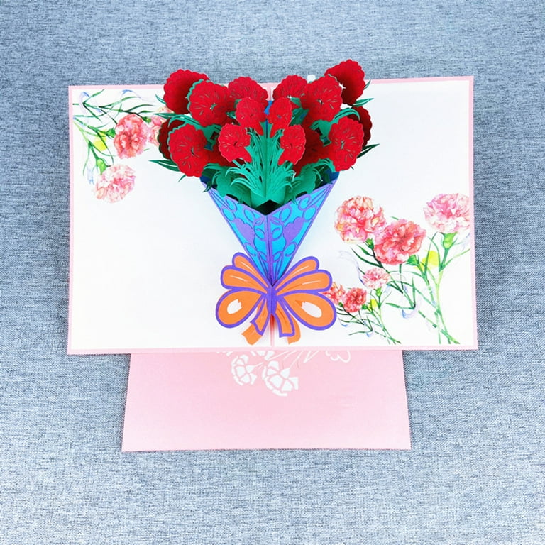  45 pcs Valentines Heart Greeting Cards,Collapsible Assorted  Color Cards for Anniversary Wedding Birthday Chrismas Card Party Essentials  : Office Products