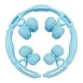 thumbnail image 2 of Voxware Rouleau de Massage pour Jambes à 16 Roues Outil de Massage Fesses Cou Cuisses Dos Rouleau pour Muscles Bleu, 2 of 8