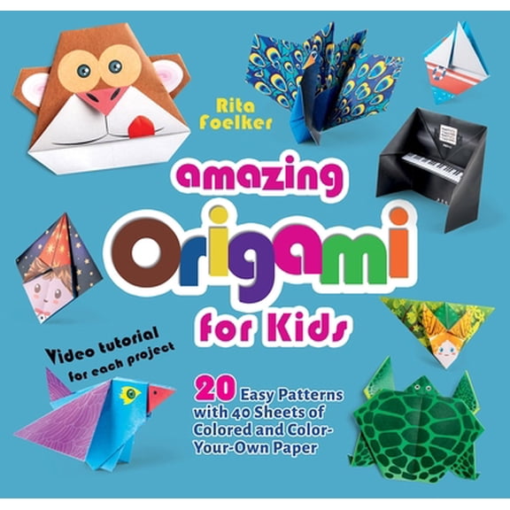 Pre-Owned Amazing Origami for Kids: 20 Easy Patterns with 40 Sheets of Colored and Color-Your-Own Paper (Paperback) 1641241497 9781641241496
