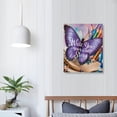thumbnail image 4 of Shiartex Female Bedroom Canvas Wall Art Decor Butterfly Picture Print on Canvas Wall Decor Write Your Own Story&nbsp; for Teen Girls Room Living Room Wall Decorations 16x20 in/12x16 in 12x16 in, 4 of 5