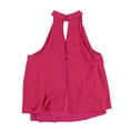 thumbnail image 2 of bar III Womens Keyhole Cold Shoulder Blouse, Pink, Medium, 2 of 2