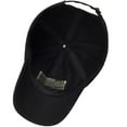thumbnail image 6 of Adjustable Operator Mans Cap with Embroidered USA Flag Outdoor Spots Hats For Travel Climbing Fishing,Black, 6 of 8