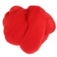 thumbnail image 2 of LYUMO Needle Felting Wool 55g Roving Spinning Sewing Trimming Handiwork Material Red, 2 of 7