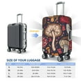 thumbnail image 6 of Xecao Forest Wild Mushroom print Elastic Luggage Cover, with double-sided print , is perfect for travel, business, and daily use, 6 of 9