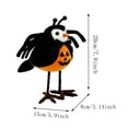 thumbnail image 3 of Halloween Bird Fall Decor, Spooky Plush Bird Decoration Standing Bird Figurine Tabletop Tiered Tray Decor Home Rustic Farmhouse Gifts, 3 of 6