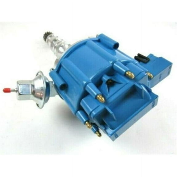 Bous Performance D33107BU HEI Ignition Distributor Cap with 65K Coil for Ford FE 352-428, Blue