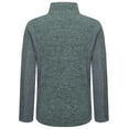 thumbnail image 2 of Little Donkey Andy Men's Lightweight Recycled Polar Fleece Jacket Winter Warm Hiking Golf Running Travel Jacket Dark Green Heather XXL, 2 of 7