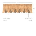 thumbnail image 2 of VHC Brands Maisie 3 PC Natural Curtain Set (1 Valance 18x72 and 2 Tier 36x36), 2 of 5