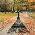 thumbnail image 2 of Ximing Garden Leaf Rake Garden Rake Easy to Carry Premium Durable Lawn Rake Head Metal Rake for Gardening Grass Clippings Yard Lawns, 2 of 6