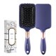 thumbnail image 1 of RHOS Cepillo de pelo para mujeres y hombres, cepillo desenredante con cerdas de nailon para cabello grueso, rizado, fino, largo, húmedo y seco, cepillo cuadrado para desenredar y alisar (1 paquete-púr, 1 of 4