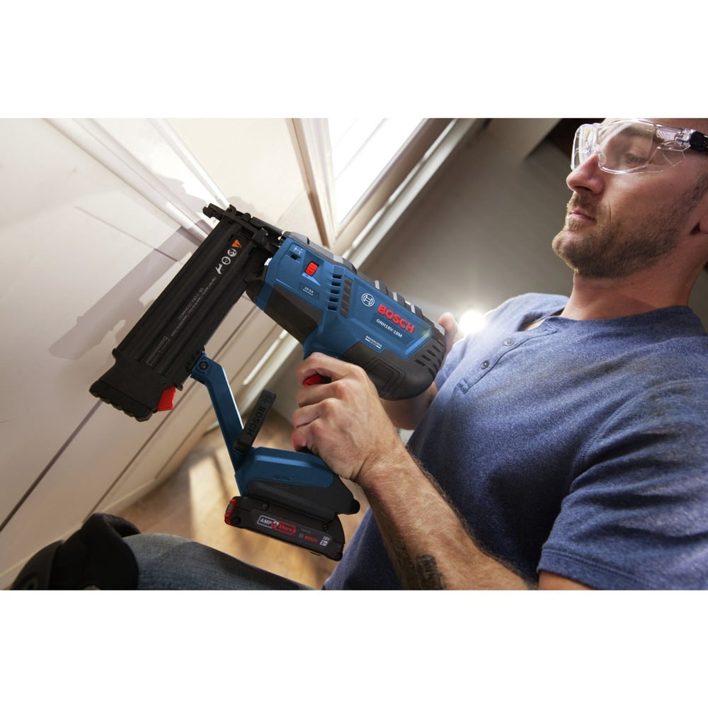 Restored Bosch GNH18V-18MB12-RT 18V Lithium-Ion Brushless Cordless 18-Gauge Brad Nailer Kit (2 Ah) (Refurbished)