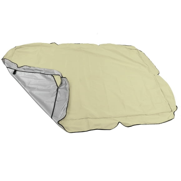 Outdoor Swing Canopy, Silver Plated Patio Seating Porch Swings Oxford Cloth Avoid Water Swing Chair Top Cover Suitable For Garden Shade Accessories