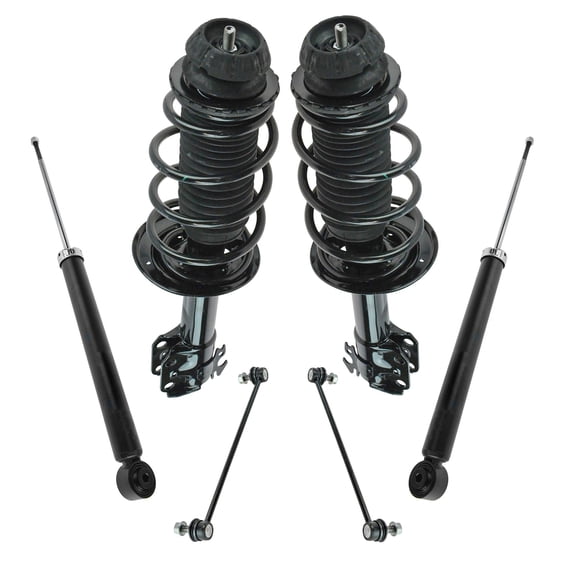 TRQ Complete Front Rear Strut Spring Shock Sway Link Suspension Kit for Yaris SKA67247