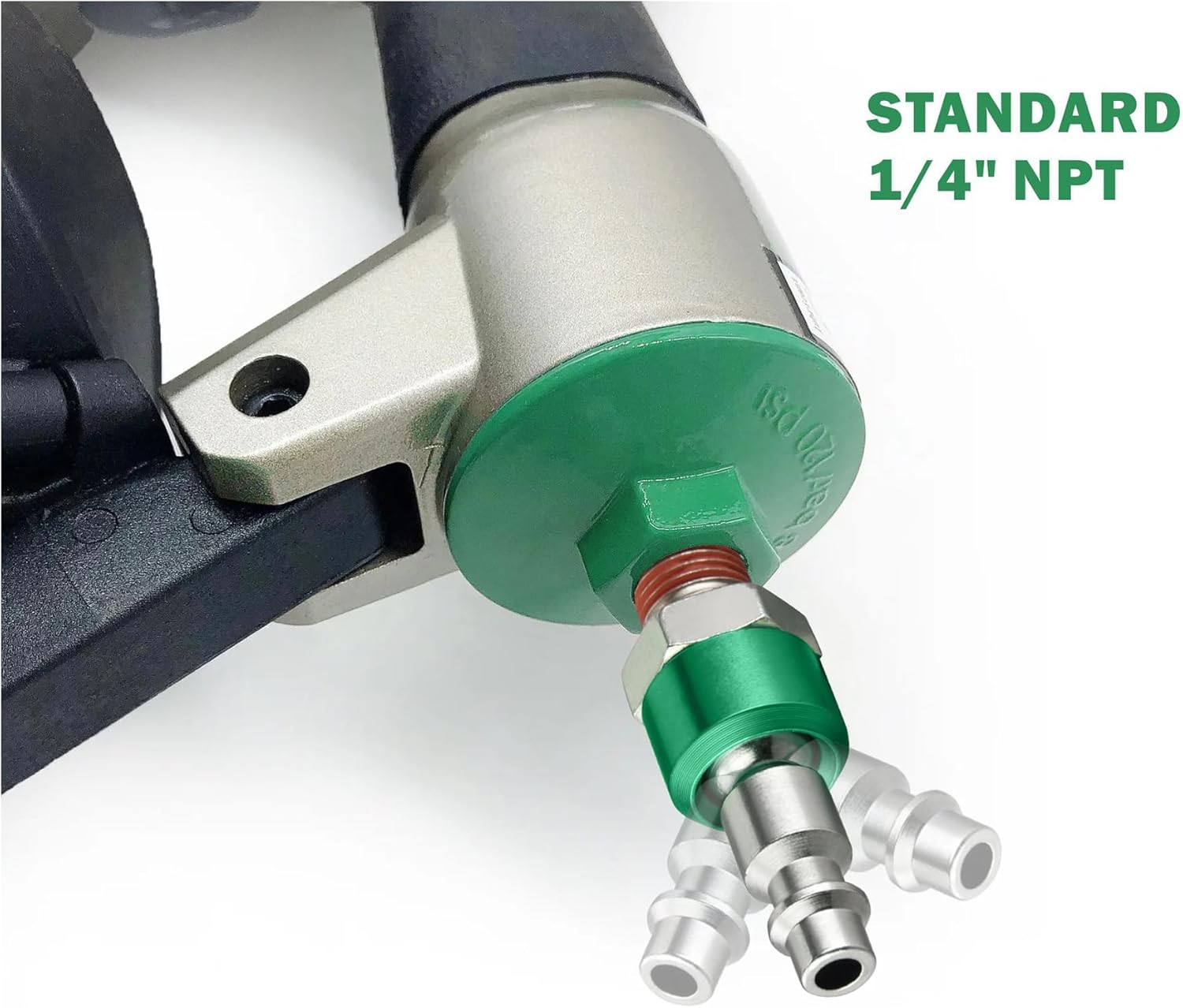 MKEUDQ-Air Tool Fittings,2Pcs 1/4"NPT 360°Swivel Utility Industrial Air Hose Fittings,Suitable for Air Compressors