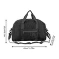 thumbnail image 2 of CSStudio Lightweight Foldable Gym Duffle Bag with Separate Shoe Compartment Water Bottle Pocket Detachable Strap for Travel Sports Weekend Trip, 2 of 7