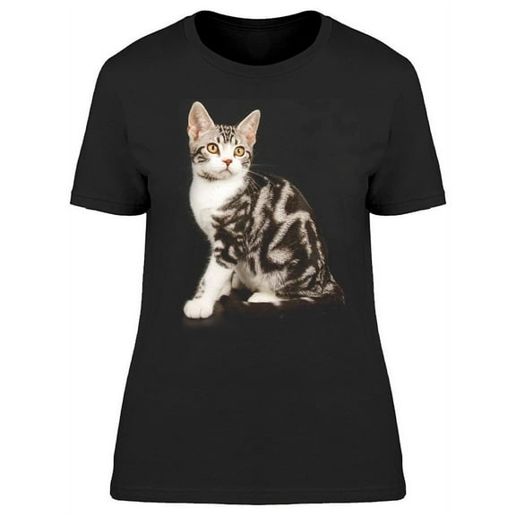 Cat Posing Sideways T-Shirt Women -Image by Shutterstock, Female Medium