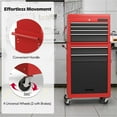 thumbnail image 3 of Pemberly Row 2 in 1 Rolling Cabinet Storage Chest Box Garage Toolbox Organizer, 3 of 8