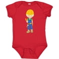 thumbnail image 3 of Inktastic Construction Worker, Blond Hair, Cute Boy, Hammer Boys Baby Bodysuit, 3 of 5