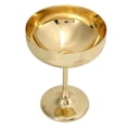 thumbnail image 2 of Copa de champán de metal de acero inoxidable 304, copa grabada para bar, fiesta, copa de vino tinto, copas decorativas, copa de oreja de trigo chapada en oro, 2 of 14