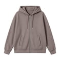 thumbnail image 3 of yillto Womens Coat Hooded Casual Sweatshirt Lightweight Zip up Fall Loose Drawstring Jackets with Pockets, 3 of 7