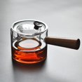 thumbnail image 1 of Electric kettles heat resistant glass teapot tea infuser pot with wooden handle tea pot infuser filter flower tea (HTOOQ), 1 of 5
