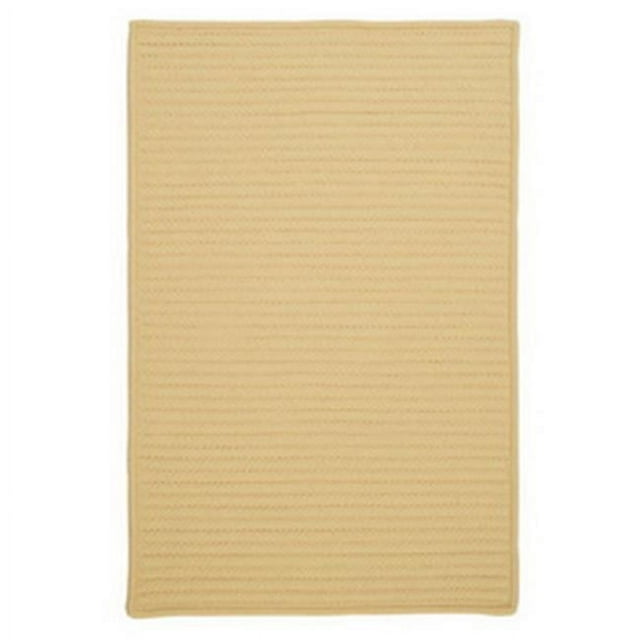Colonial Mills Rug H833R024X120S Simply Home Solid - Pale Banana 2 ft. x 10 ft. Braided Rug
