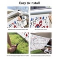 thumbnail image 7 of 4th of July RV Awning Sun Shade Screen 9'X15.3' Butterfly Mesh Sunscreen Patriotic Stars Fireworks Awning Shade Screen with Zipper UV Blocker Completed Kits for RV Motorhome Camper Trailer, 7 of 7