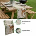 thumbnail image 5 of Botanical Table Runner - 36 Inch Long, Kitchen Dining Table Runner Dresser Scarves, Spring Leaves Flowers Deers Birds Country Biege Farmhouse Decor for Coffee Tables Wedding Party Banquet, 5 of 8