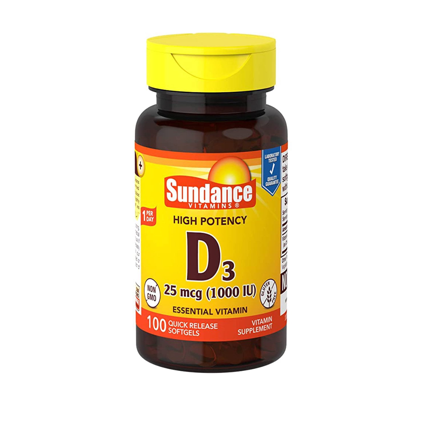 Sundance Vitamin D3 1000IU High Potency Support Bone Health, 300ct, 3-Pack