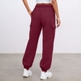 thumbnail image 5 of HXWCHs Women's Lined Cargo Sweatpants Loose Fit Athletic Joggers WITH Multiple Pockets for Casual Fall Outfits XXL Red, 5 of 6