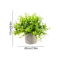 thumbnail image 3 of DefiDgd Fake Green Potted Plants with Pot,Small Fake Plants Eucalyptus Greenery Plastic Grass Plants for Indoor Outdoor Desk Table Farmhouse Bathroom Shelf Home Decor(B), 3 of 6