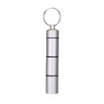 thumbnail image 4 of Tablet pastillero contenedor almacenamiento tanque llavero a prueba de humedad pastillero organizador para viajes semanales , Plata Sunnimix Estuche impermeable para medicamentos, 4 of 8