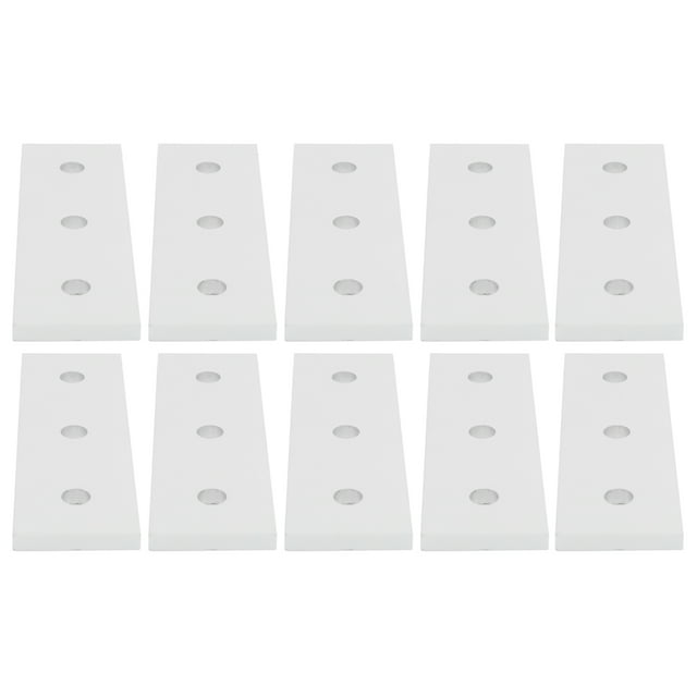 10pcs Aluminum Joining Plate Flat Mending Plate 3 Hole Aluminum Connecting Plate Flat Connecting Joining Plate Quick Repair with Straight Mending Joining Plates