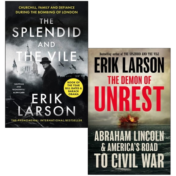 Pre-Owned The Splendid and the Vile, The Demon of Unrest 2 Books Collection Set By Erik Larson