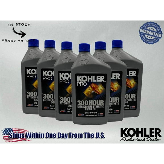 Kohler Genuine OEM Pro SAE 10W-50 Extended Life Synthetic Oil 25 357 72-S-6PACK