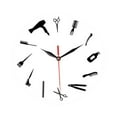 thumbnail image 3 of Fancyes 30 cm Wall Clock Decoration Modern Acrylic Lightweight Simple Wall Hanging Decor Ornament for Hair Salon Barbershops Home Use White Background, 3 of 8